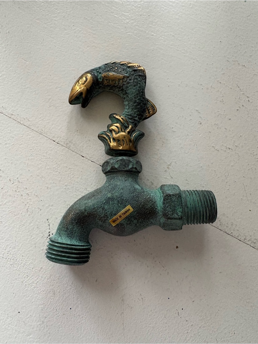 New brass trout fish garden spigot Decorative Fish Handle Outdoor Faucet Tap - Picture 3 of 5